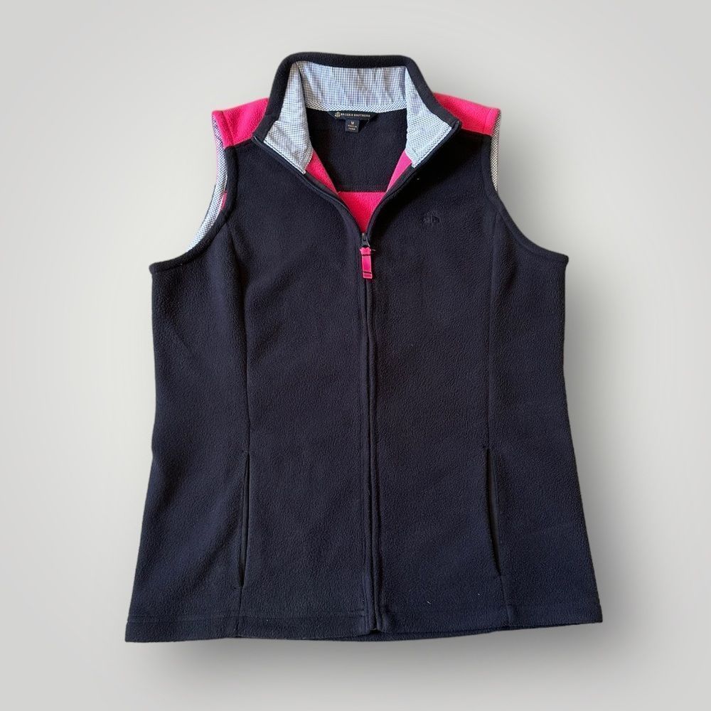 Brooks Brothers Fleece Vest Jacket Women Size M